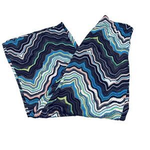 Fig & Flower  Chevron / Ikat Multicolored  Wide Leg Pants Sz Small